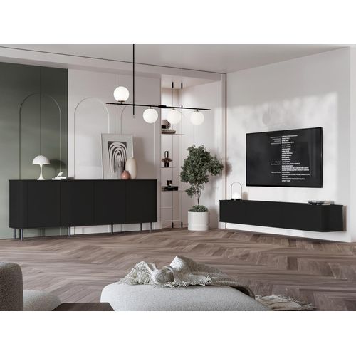 Wohnzimmer Set AZELIO 2 schwarz