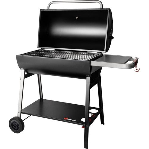 Brasilia Holzkohlegrill aus lackiertem Stahl 118 x 65 x 102,5 cm