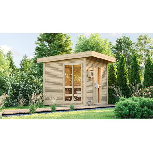 weka Saunahaus 45 mm KUOPIO mit neuem Fenster, natur x B x T x H x 263 x 298 x 0