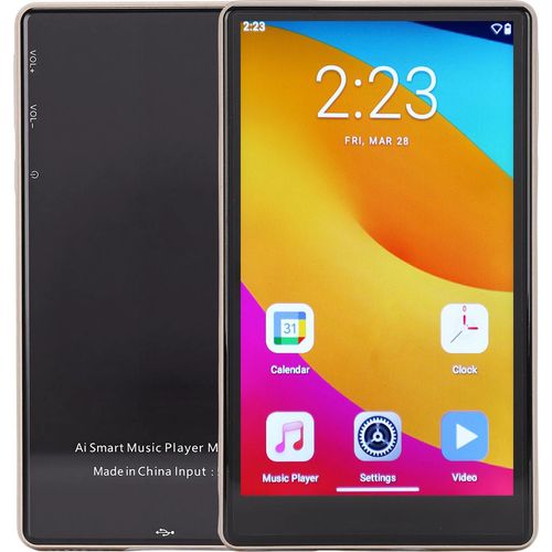 WiFi MP3 Player with Bluetooth 5.0 5.0 Inch Touch Screen Digital Music Player with FM Radio Support for Google Services 3GB 32GB Gold