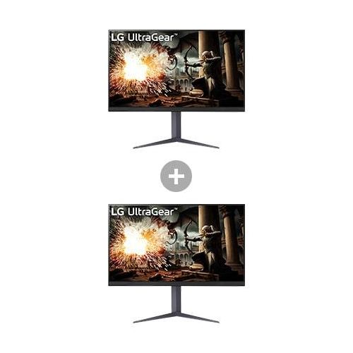 LG 2x UltraGear™ 32 ″ QHD IPS 180 Hz Gaming Monitor 1 ms (GtG), DisplayHDR™ 400 32GS75QXB.32GS001