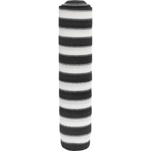 Zaunblende Anthrazit und Weiß 1,5x50 m HDPE 195 g/m²