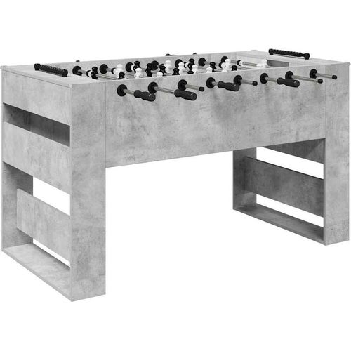 Tischfußballtisch Betongrau 146,5 x 74 x 85 cm Holzwerkstoff