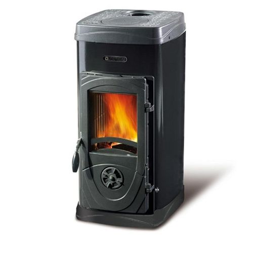 La Nordica Super Junior Holzofen 5kW Schwarz Heizung 143m3 Wirkungsgrad 80%