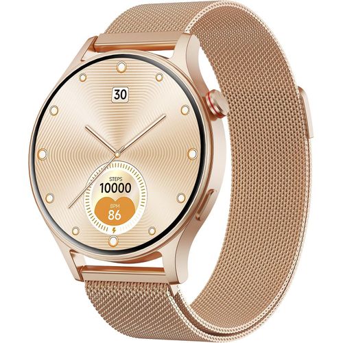 Smartwatch Damen Herren 1.32 Inch AMOLED Display Fitness Tracker Herzfrequenz SpO2 Schlafmonitor Pedometer 110 Sportmodi 3ATM iOS Android