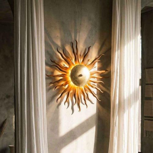 s.luce Diator L handgeschmiedete Sonne Rost- & Goldfarben