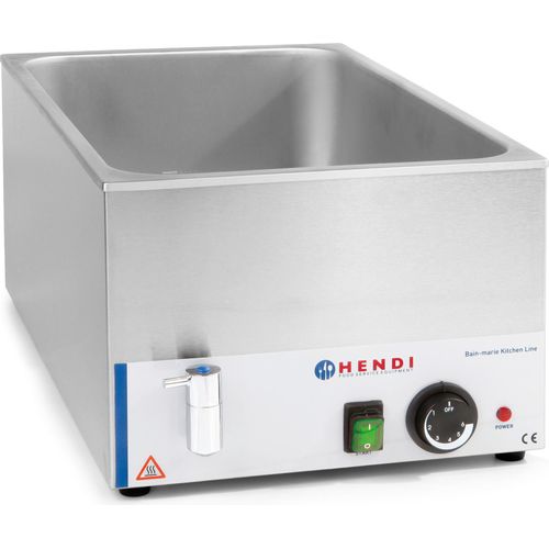 HENDI Bain-Marie elektrisch Eco-Line mit Wasserablasshahn