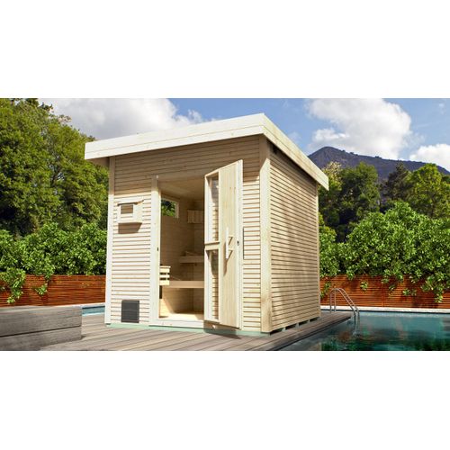 weka Saunahaus 45 mm KUOPIO, natur x B x T x H x 263 x 298 x 0