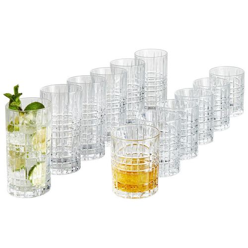 Nachtmann Gläserset Nachtmann, Klar, Glas, 12-teilig, 28.2x23.9x34.4 cm, Made in Germany, Essen & Trinken, Gläser, Gläser-Sets