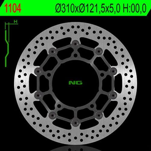 NG BRAKES Bremsscheibe schwimmend rund