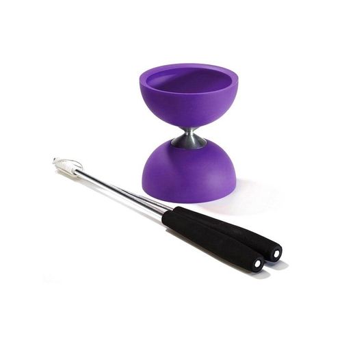Eureka Rubber Diabolo with Aluminum Sticks - Purple