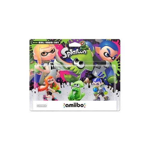 Nintendo Amiibo Splatoon Inkling Girl Squid Boy Triple Pack 3 Figures