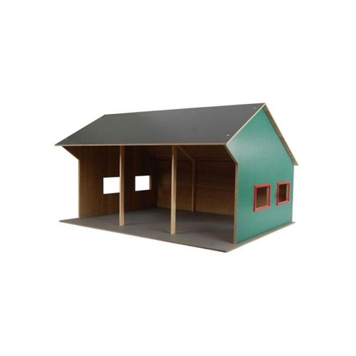 Kids Globe Agricultural Shed for 3 Vehicles 1:16