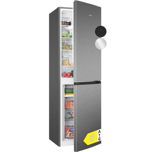 Bomann® Kühlschrank mit Gefrierfach | | 181cm | No Frost | leise | Kühl Gefrierkombination | 247L Kühlgefrierkombi | KG 7360 inox