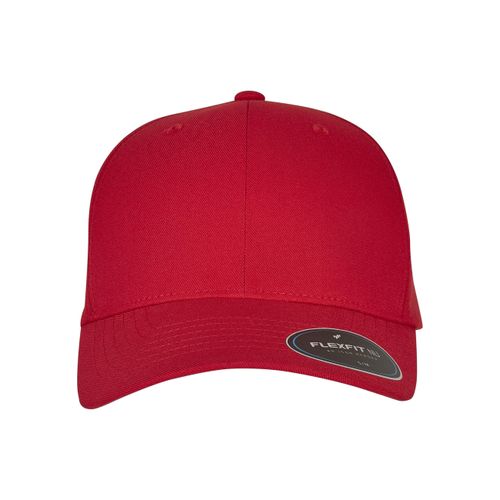 Flex Cap FLEXFIT "Flexfit Accessoires FLEXFIT NU CAP", Gr. S/M, rot, 79% Polyester, 18% Viskose, 3% Elasthan, unifarben, Caps