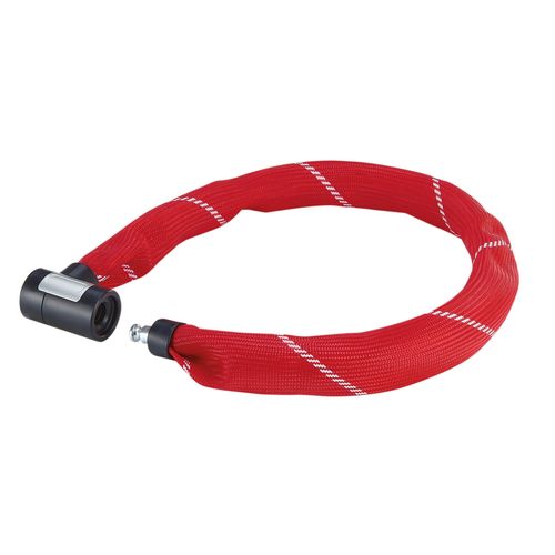 Kettenschloss PROPHETE "Kettenschloss", rot, SicherheitsschlösserL:110cm Ø:8,5mm, L:110cm Ø:8,5mm
