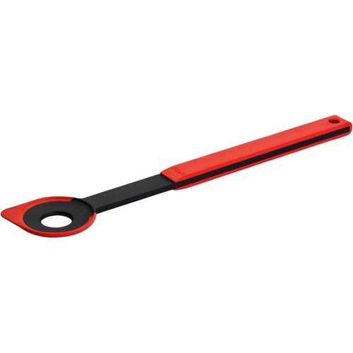 Kochlöffel WOLL "Cook it", rot, B:6cm H:1,5cm, Kunststoff, Silikon, Kochlöffel, Kochlöffel, aus hochwertigem Kunststoff und Silikon