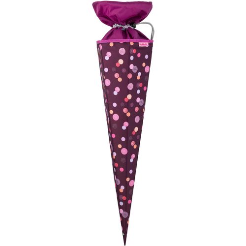 Schultüte MCNEILL "Ruby", Kinder, Gr. B/H/L: 70cm, rot (ruby), Polyester, Papierdekoration, Made in Europe