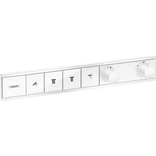 Thermostat RainSelect f UP-Thermostat 4 Verbraucher mattweiß mattweiß Unterputz Fertigset 4 Verbraucher