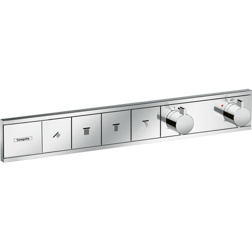 Thermostat RainSelect f UP-Thermostat 4 Verbraucher chrom verchromt Unterputz Fertigset 4 Verbraucher