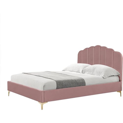 Bett 140 x 200 cm Yoris Pink
