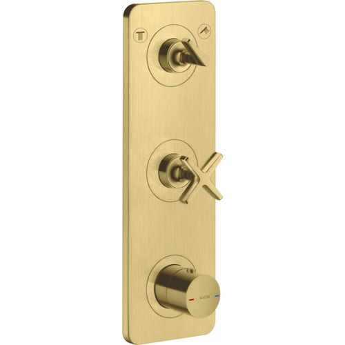 hansgrohe AXOR Citterio E Thermostatmodul Unterputzmodell 38 x 12 für 2 Verbraucher, 36703950