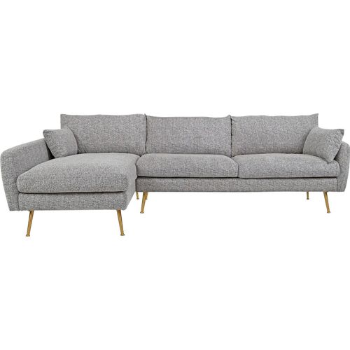 Ecksofa Antonius Webstoff Grau links