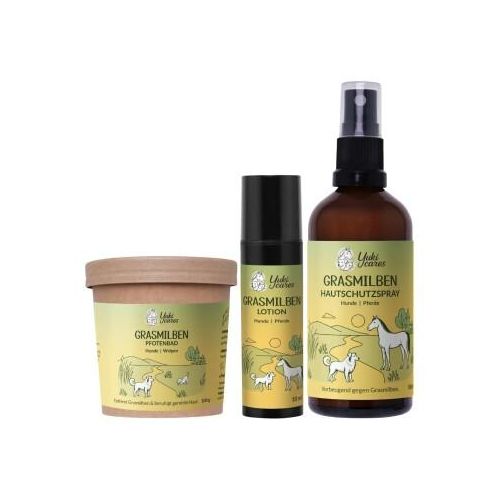Yuki Cares Anti-Grasmilben-Set für Hunde & Pferde