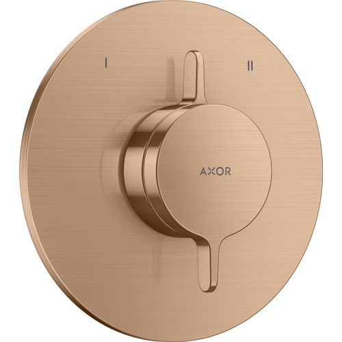 AXOR One Mischer Unterputz für 2 Verbraucher, Brushed Red Gold