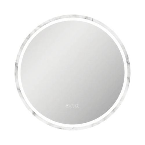 form&style LED-Spiegel OENO Ø 60 cm marmoriert IP 44