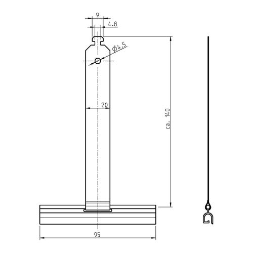 Rademacher Befestigungsfeder 140mm ab SW50 4051 (96000018)