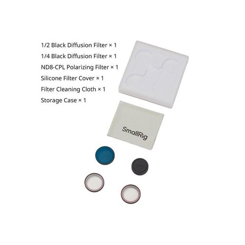 SmallRig 1/2 Black Diffusion & 1/4 Black Diffusion & ND8-CPL Polarizing Filter Kit for DJI Osmo Nano 5789