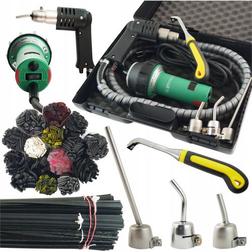 SCHWEISSGERÄT für Kunststoff BOSITE S2 180 l/m SCHWEISSSTOFF 15 x 100 g für die Automobilindustrie Düsen 3
