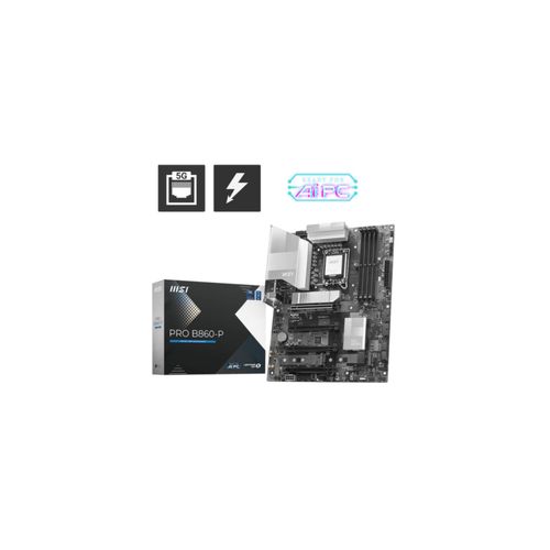 MSI Mainboard "PRO B860-P", schwarz, B:27,1cm H:7,4cm T:34cm, Mainboards