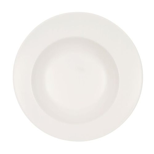 Pastateller VILLEROY & BOCH "Pastateller Flow ø 30 cm weiß", weiß, Speiseteller