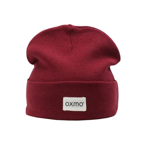 Beanie OXMO "Beanie OXBiene", Damen, rot (wine r mel), 100% Baumwolle CO., Mützen Beanie