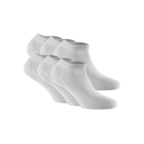 Sneakersocken ROHNER SOCKS "Socken Sneaker Bamboo 3er pack 6er Pack", Herren, Gr. 39-42, weiß, Obermaterial: 80% Viskose CV. 18% Polyamid PA. 2% Elasthan EL., Socken Sneakersocken