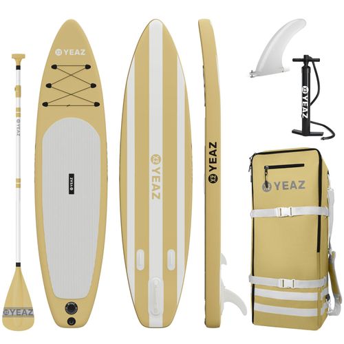 Inflatable SUP-Board YEAZ "SUP Board und Kit LE CLUB - EXOTRACE - SET", gelb, Wassersportboards