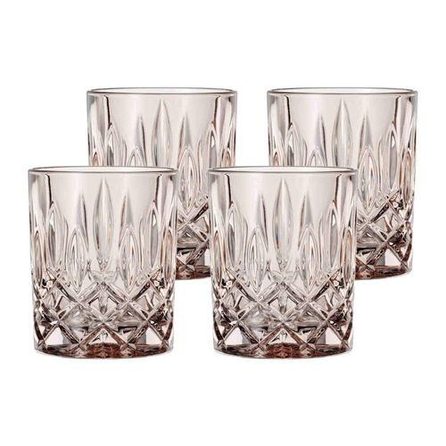 Whiskyglas NACHTMANN "Whiskybecher Noblesse Fresh 295 ml 4er Set", grau (taupe), 4 tlg., Glas, Trinkgefäße, Whiskyglas