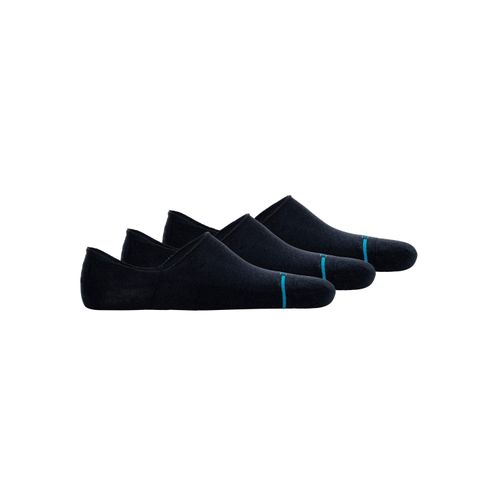 Sneakersocken STANCE "Socken Icon No Show Sneakersocken 3er Pack", Herren, Gr. 35-37, blau (dunkelblau), Obermaterial: 55% Baumwolle CO. 41% Nylon NY. 4% Elasthan EL., Socken Sneakersocken