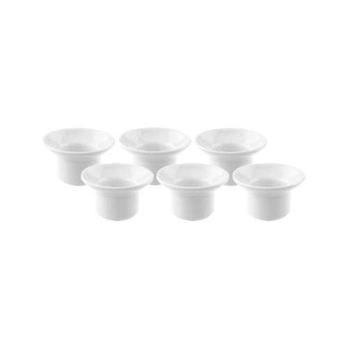 Eierbecher VILLEROY & BOCH "Eierbecher Royal ø 7 cm 6er Set weiß", weiß, Porzellan, Eierbecher