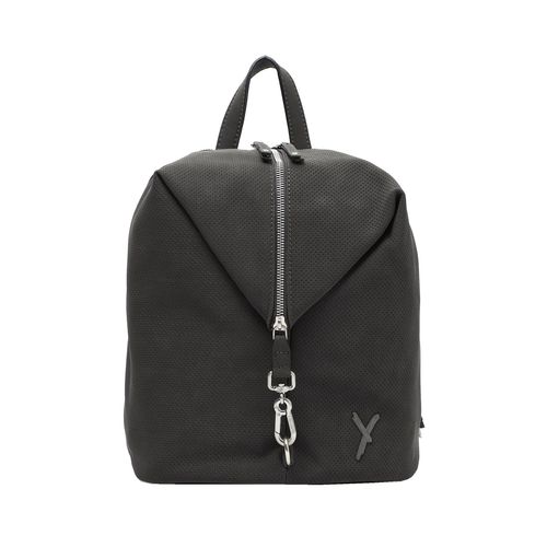 Rucksack SURI FREY "Rucksack SFY Romy", Damen, Gr. B/H/T: 25cm x 27cm x 14cm, grau (schwarzgrau 840), PVC, Rucksäcke Rucksack