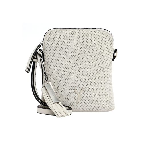 Umhängetasche SURI FREY "Umhängetasche SFY Romy", Damen, Gr. B/H/T: 20cm x 22cm x 6cm 0, weiß (ecru 320), PVC, Taschen Umhängetasche