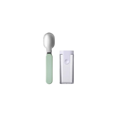 Kinderlöffel MEPAL "Faltbarer Löffel Ellipse", grün (nordic sage), Esslöffel