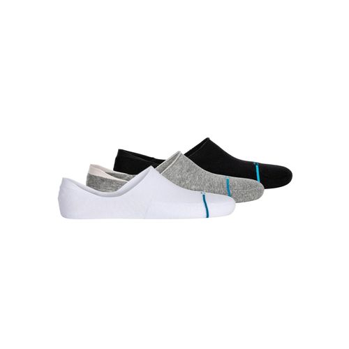 Sneakersocken STANCE "Socken Icon No Show Sneakersocken 3er Pack", Herren, Gr. 38-42, bunt (schwarz, grau, weiß), Obermaterial: 55% Baumwolle CO. 41% Nylon NY. 4% Elasthan EL., Socken Sneakersocken
