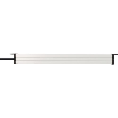 Steckdosenleiste BRENNENSTUHL "Alu-Line 19", schwarz (silber, schwarz), B:6cm H:52cm T:5cm, Steckdosenleisten