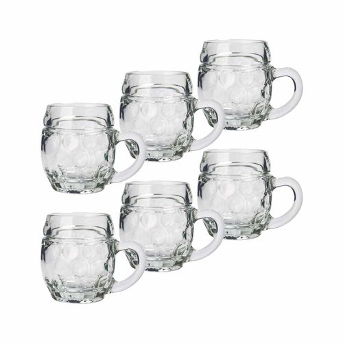 Bierkrug STÖLZLE "Bierkrüge Tübinger 250 ml 6er Set transparent", bunt (transparent), 6 tlg., Glas, Trinkgefäße