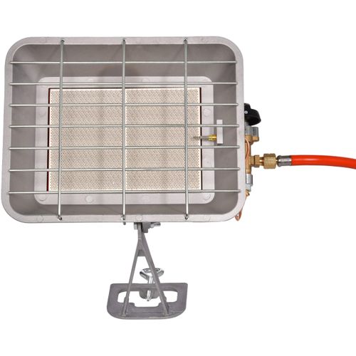 FIREFIX Heizstrahler "EASY 4,4 kW", silber, B:24,4cm H:33,9cm T:11,6cm, Heizstrahler, gasbetrieben, Heizstrahler
