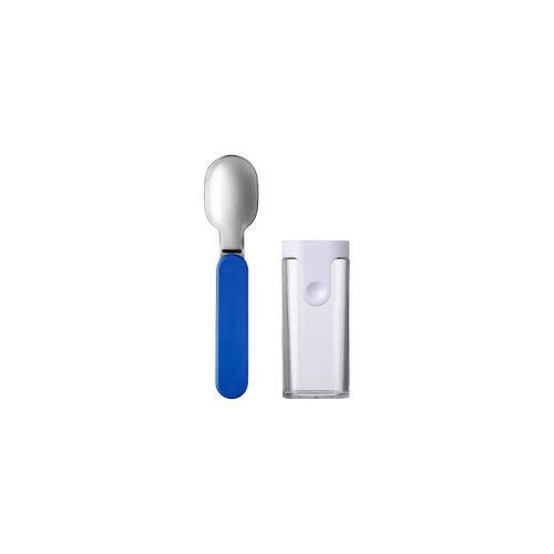 Kinderlöffel MEPAL "Faltbarer Löffel Ellipse", blau (vivid blau), Esslöffel