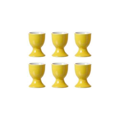 Eierbecher RITZENHOFF & BREKER "Eierbecher Doppio ø 5 cm 6er Set", gelb, Porzellan, Eierbecher